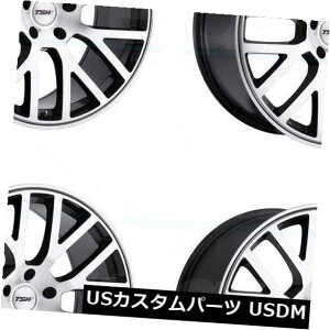 海外輸入ホイール 18x8 TSWドニントン5x100 32ガンメタルホイールリムセット(4) 18x8 TSW Donington 5x100 32 Gunmetal Wheels Rims Set(4)