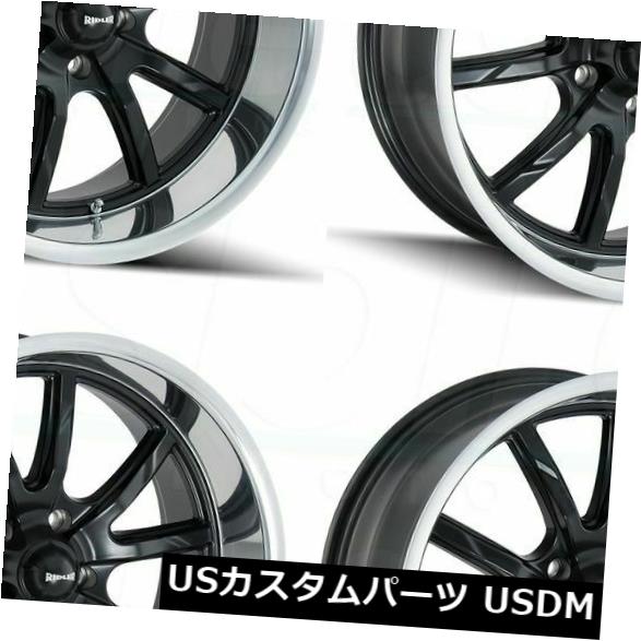 RIDLER 650 Wheel with GREY//POLISHED LIP 17 x 7. inches //5 x 120 mm, 0 mm Offset