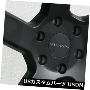 �C�O�A���z�C�[�� 20x9 Milanni 472�X�C�b�`�o�b�N6x5.5 / 6x139.7 30�T�e���u���b�N�z�C�[�������Z�b�g�i4�j 20x9 Milanni 472 Switchback 6x5.5/6x139.7 30 Satin Black Wheels Rims Set(4) �y���s�A���i�z