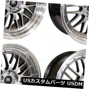 �C�O�A���z�C�[�� 19x8.5 MST LeMan 5x120 35�n�C�p�[�u���b�N�z�C�[�������Z�b�g�i4�j 19x8.5 MST LeMan 5x120 35 Hyper Black Wheels Rims Set(4) �y���s�A���i�z