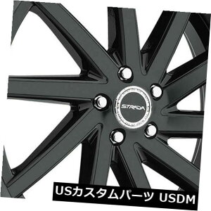 COAzC[ 22x9 Strada S41 Sega 6x5.5 / 6x139.7 24ubNzC[Zbgi4j 22x9 Strada S41 Sega 6x5.5/6x139.7 24 Black Wheels Rims Set(4)