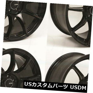 COAzC[ 18x8 Enkei TS9 5x112 45ubNyCgzC[Zbgi4j 18x8 Enkei TS9 5x112 45 Black Paint Wheels Rims Set(4)