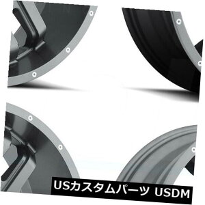 COAzC[ 20x9 MKW M93 8x180 10YO[zC[Zbgi4j 20x9 MKW M93 8x180 10 Anthracite Grey Wheels Rims Set(4)