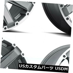 COAzC[ 20x9 MKW M94 8x180 10O[}VOzC[Zbgi4j 20x9 MKW M94 8x180 10 Grey Machine Ring Wheels Rims Set(4)