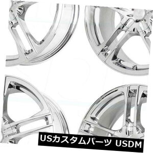 COAzC[ 18x7.5 Verde V36vgR6x120 40N[zC[Zbgi4j 18x7.5 Verde V36 Protocol 6x120 40 Chrome Wheels Rims Set(4)