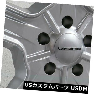 COAzC[ 20x8.5 Vision 147 Daytona 5x114.3 32 Hyper Silver Wheels Rims Seti4j 20x8.5 Vision 147 Daytona 5x114.3 32 Hyper Silver Wheels Rims Set(4)