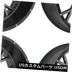 COAzC[ 20x9 Vision 412 Rocker 8x170 12 Gunmetal Black Lip Wheels Rims Seti4j 20x9 Vision 412 Rocker 8x170 12 Gunmetal Black Lip Wheels Rims Set(4)