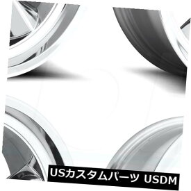 海外輸入ホイール 18x9 US Mags Standard U108 5x114.3 7ポリッシュホイールリムセット（4） 18x9 US Mags Standard U108 5x114.3 7 Polished Wheels Rims Set(4)