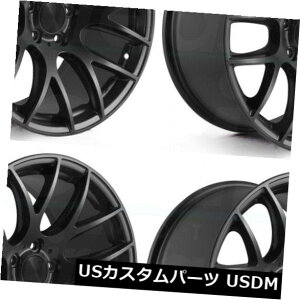 �C�O�A���z�C�[�� 18x8.5 3SDM 0.01 5x112 45�}�b�g�u���b�N�z�C�[�������Z�b�g�i4�j 18x8.5 3SDM 0.01 5x112 45 Matte Black Wheels Rims Set(4)