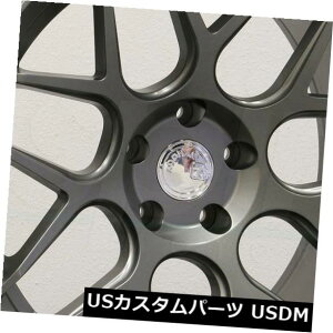 COAzC[ 19x9.5 Aodhan LS002 LS2 5x120 35}bgK^zC[Zbgi4j 19x9.5 Aodhan LS002 LS2 5x120 35 Matte Gun Metal Wheels Rims Set(4)