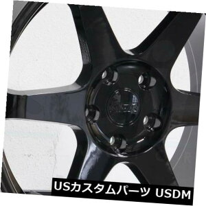 �C�O�A���z�C�[�� 18x8.5 ESR SR07 SR7 5x112 30�O���X�u���b�N�z�C�[�������Z�b�g�i4�j 18x8.5 ESR SR07 SR7 5x112 30 Gloss Black Wheels Rims Set(4) �y���s�A���i�z