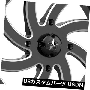 �C�O�A���z�C�[�� 18x7 MSA�I�t���[�hM36�X�C�b�`4x156 0�O���X�u���b�N�~���h�z�C�[�������Z�b�g�i4�j 18x7 MSA Off-Road M36 Switch 4x156 0 Gloss Black Milled Wheels Rims Set(4) �y���s�A���i�z
