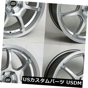 COAzC[ 18x8 Enkei Gt7 5x100 45nCp[Vo[zC[Zbgi4j 18x8 Enkei Gt7 5x100 45 Hyper Silver Wheels Rims Set(4)