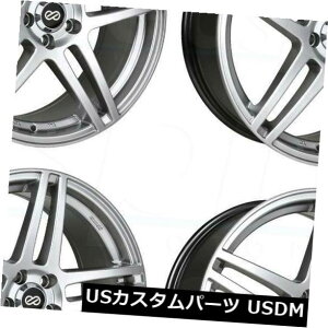 COAzC[ 18x8 Enkei RSF5 5x100 40nCp[Vo[zC[Zbgi4j 18x8 Enkei RSF5 5x100 40 Hyper Silver Wheels Rims Set(4)