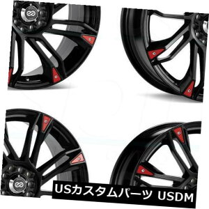 COAzC[ 18x7.5 Enkei Gw8 4x100 / 108 42ubNyCgzC[Zbgi4j 18x7.5 Enkei Gw8 4x100/108 42 Black Paint Wheels Rims Set(4)