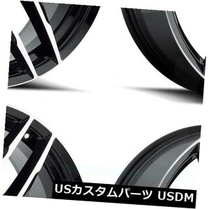 COAzC[ 20x9 MKW A613 6x135 / 6x5.5 30OXubN}VzC[Zbgi4j 20x9 MKW A613 6x135/6x5.5 30 Gloss Black Machine Wheels Rims Set(4)