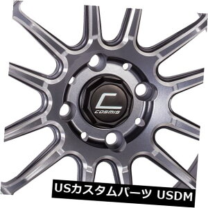 COAzC[ 17x8 Cosmis XT-206R 5x114.3 30 Gun Metal Machined Lip Wheels Rims Seti4j 17x8 Cosmis XT-206R 5x114.3 30 Gun Metal Machined Lip Wheels Rims Set(4)