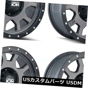 �C�O�A���z�C�[�� 20x9�C�I��135 6x135 -12�}�b�g�K�����^���z�C�[�������Z�b�g�i4�j 20x9 Ion 135 6x135 -12 Matte Gunmetal Wheels Rims Set(4) �y���s�A���i�z