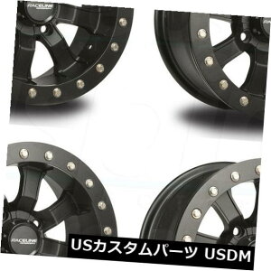 �C�O�A���z�C�[�� 14x10 Raceline A71B Mamba Beadlock 4x156 0�u���b�N�A�E�g�z�C�[�������Z�b�g�i4�j 14x10 Raceline A71B Mamba Beadlock 4x156 0 Blackout Wheels Rims Set(4) �y���s�A���i�z