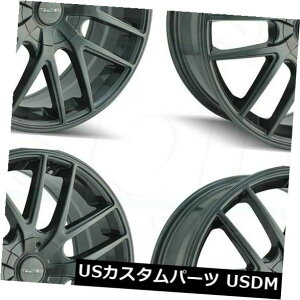�C�O�A���z�C�[�� 20x8.5 Touren TR60 5x114.3 / 5x120 20�K�����^���z�C�[�������Z�b�g�i4�j 20x8.5 Touren TR60 5x114.3/5x120 20 Gunmetal Wheels Rims Set(4) �y���s�A���i�z