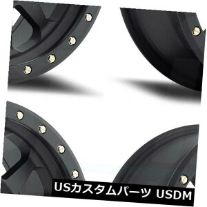 COAzC[ 15x10\bhMR304_uX^_[h5x4.5 -50}bgubNzC[Zbgi4j 15x10 Method MR304 Double Standard 5x4.5 -50 Matte Black Wheels Rims Set(4)