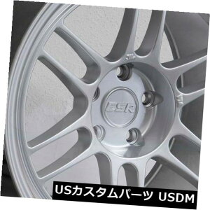 COAzC[ 18x9.5 / 18x10.5 ESR SR11 5x114.3 35/15nCp[Vo[zC[Zbgi4j 18x9.5/18x10.5 ESR SR11 5x114.3 35/15 Hyper Silver Wheels Rims Set(4)