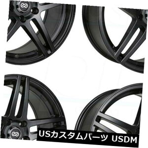 COAzC[ 18x8 Enkei RSF5 5x114.3 40ubNyCgzC[Zbgi4j 18x8 Enkei RSF5 5x114.3 40 Black Paint Wheels Rims Set(4)