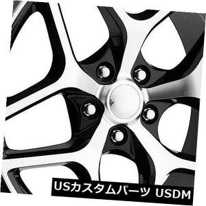�C�O�A���z�C�[�� 20x9 Strada���v���JR126 Z28���v���J5x115 15�u���b�N�}�V���z�C�[�������Z�b�g�i4�j 20x9 Strada Replica R126 Z28 Replica 5x115 15 Black Machine Wheels Rims Set(4) �y���s�A���i�z