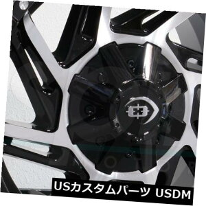�C�O�A���z�C�[�� 20x9 Vision 422 Prowler 8x170 -12�u���b�N�}�V�j���O�z�C�[�������Z�b�g�i4�j 20x9 Vision 422 Prowler 8x170 -12 Black Machined Wheels Rims Set(4) �y���s�A���i�z