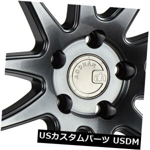 COAzC[ 18x9.5 / 18x10.5 Aodhan DS02 DS2 5x112 30/22nCp[ubNzC[Zbgi4j 18x9.5/18x10.5 Aodhan DS02 DS2 5x112 30/22 Hyper Black Wheels Rims Set(4)