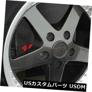 COAzC[ 18x8.5 / 18x10.5 ESR SR04 SR4 5x114.3 30/22K^zC[Zbgi4j 18x8.5/18x10.5 ESR SR04 SR4 5x114.3 30/22 Gun Metal Wheels Rims Set(4)