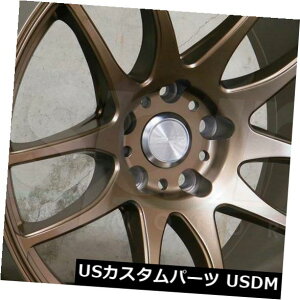 �C�O�A���z�C�[�� 17x8.5 ESR SR08 SR8 5x120 30�u�����Y�z�C�[�������Z�b�g�i4�j 17x8.5 ESR SR08 SR8 5x120 30 Bronze Wheels Rims Set(4)