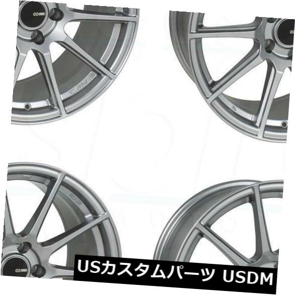 海外輸入ホイール 17x8 / 17x9 Enkei TS10 5x114.3 45/45 Storm Greyホイールリムセット（4） 17x8/17x9 Enkei TS10 5x114.3 45/45 Storm Grey Wheels Rims Set(4)