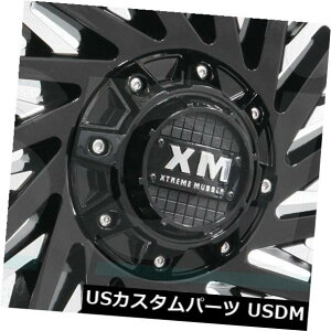 �C�O�A���z�C�[�� 26x14 Xtreme Mudder XM330 8x6.5 / 8x165.1 -76�O���X�u���b�N�~���z�C�[��Ri�Z�b�g�i4�j 26x14 Xtreme Mudder XM330 8x6.5/8x165.1 -76 Gloss Black Milled Wheels Ri Set(4)