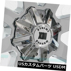 �C�O�A���z�C�[�� 26x14 Xtreme Mudder XM304 8x6.5 / 8x165.1 -76�N���[���z�C�[�������Z�b�g�i4�j 26x14 Xtreme Mudder XM304 8x6.5/8x165.1 -76 Chrome Wheels Rims Set(4)