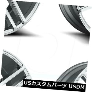 �C�O�A���z�C�[�� 24x10�j�b�`�G����M098 6x5.5 / 6x139.7 30�N�����z�C�[�������Z�b�g�i4�j 24x10 Niche Elan M098 6x5.5/6x139.7 30 Chrome Wheels Rims Set(4) �y���s�A���i�z