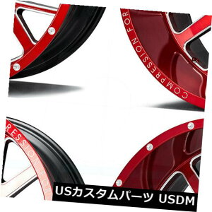 COAzC[ 22x12 AX AX2.2 8x6.5 / 8x165.1 -44LfB[bh~hzC[Zbgi4j 22x12 AXE AX2.2 8x6.5/8x165.1 -44 Candy Red Milled Wheels Rims Set(4)