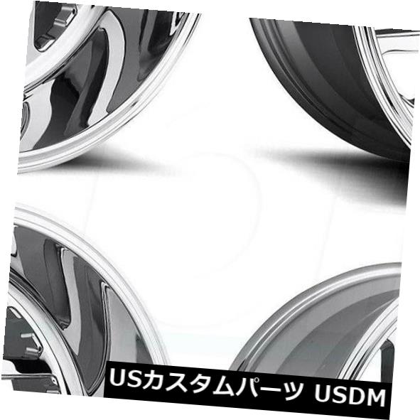 海外輸入ホイール Set(4) Rims Wheels Chrome -75 6x135/6x5.5 D609 Triton Fuel 22x14 -75クロムホイールリムセット（4） 6x5.5 / 6x135 D609 22x14燃料Triton ホイール