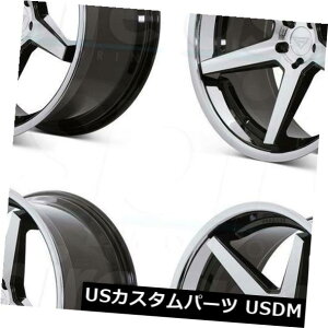 �C�O�A���z�C�[�� 22x9.5 / 22x11 Ferrada FR3 5x120 15/20�}�V���u���b�N�N���[�����b�v�z�C�[�������Z�b�g�i4�j 22x9.5/22x11 Ferrada FR3 5x120 15/20 Machine Black Chrome Lip Wheels Rim Set(4) �y���s�A���i�z