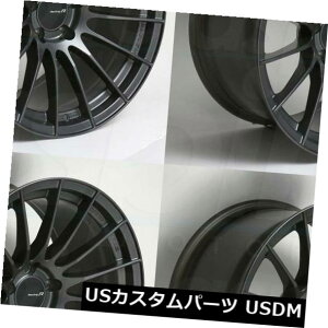 COAzC[ 18x9.5GPCRs05-Rr 5x100 43K^yCgzC[Zbgi4j 18x9.5 Enkei Rs05-Rr 5x100 43 Gunmetal Paint Wheels Rims Set(4)