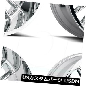 COAzC[ 22x12GΓIH115vf^[8x6.5 / 8x165.1 -44N[zC[Zbgi4j 22x12 Hostile H115 Predator 8x6.5/8x165.1 -44 Chrome Wheels Rims Set(4)