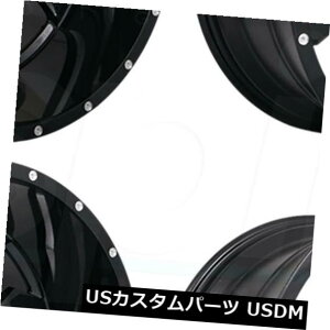 �C�O�A���z�C�[�� 24x14 Xtreme Mudder XM323 6x135 / 6x5.5 -76�O���X�u���b�N�~���h�z�C�[�������Z�b�g�i4�j 24x14 Xtreme Mudder XM323 6x135/6x5.5 -76 Gloss Black Milled Wheels Rims Set(4)