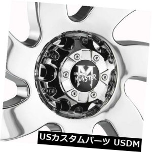 COAzC[ 24x12It[hX^[M07 6x5.5 / 6x139.7 -44N[zC[Zbgi4j 24x12 Off-Road Monster M07 6x5.5/6x139.7 -44 Chrome Wheels Rims Set(4)