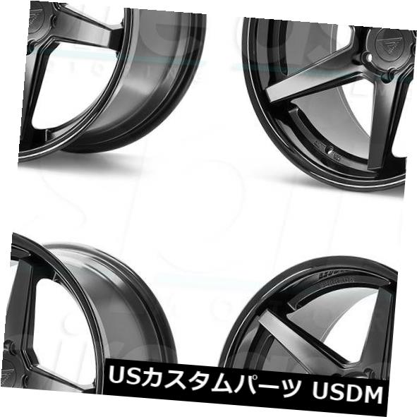 Black Matte 35 5x114.3 FR3 Ferrada 20x9 35マットブラックブラックリップホイールリムセット（4） 5x114.3 FR3 Ferrada 20x9 海外輸入ホイール Black Set(4) Rims Wheels Lip ホイール