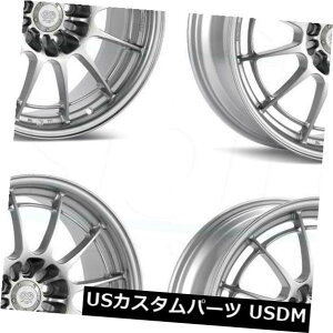 �C�O�A���z�C�[�� 18x10 Enkei Nt03 + M 5x130 60�V���o�[�y�C���g�z�C�[�������Z�b�g�i4�j 18x10 Enkei Nt03+M 5x130 60 Silver Paint Wheels Rims Set(4) �y���s�A���i�z