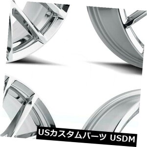 COAzC[ 22x9 MKW M123 5x115 / 5x120 18N[zC[Zbgi4j 22x9 MKW M123 5x115/5x120 18 Chrome Wheels Rims Set(4)