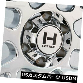 海外輸入ホイール 20x12敵対的なH108スプロケット8x180 -44クロームホイールリムセット（4） 20x12 Hostile H108 Sprocket 8x180 -44 Chrome Wheels Rims Set(4)