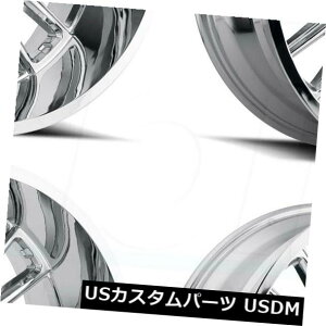 COAzC[ 20x12GΓIH115vf^[6x5.5 / 6x139.7 -44N[zC[Zbgi4j 20x12 Hostile H115 Predator 6x5.5/6x139.7 -44 Chrome Wheels Rims Set(4)
