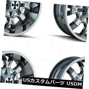 �C�O�A���z�C�[�� 22x10�J���I�t���[�h�_�[�e�B8x180 -19�N���[���z�C�[�������Z�b�g�i4�j 22x10 Cali Off-Road Dirty 8x180 -19 Chrome Wheels Rims Set(4) �y���s�A���i�z