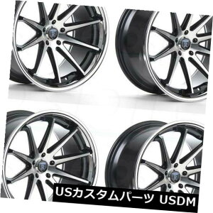 COAzC[ 20x9 Rohana RC10 5x112 45}VubNzC[Zbgi4j 20x9 Rohana RC10 5x112 45 Machine Black Wheels Rims Set(4)